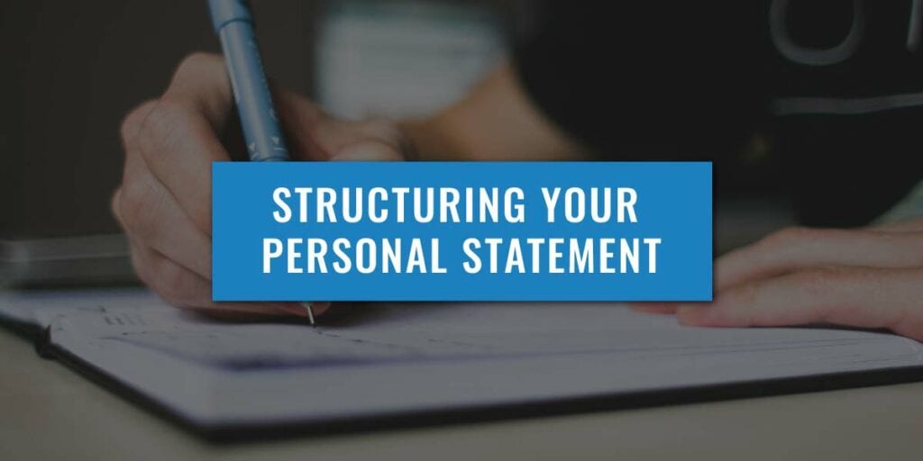 structuring a personal statement