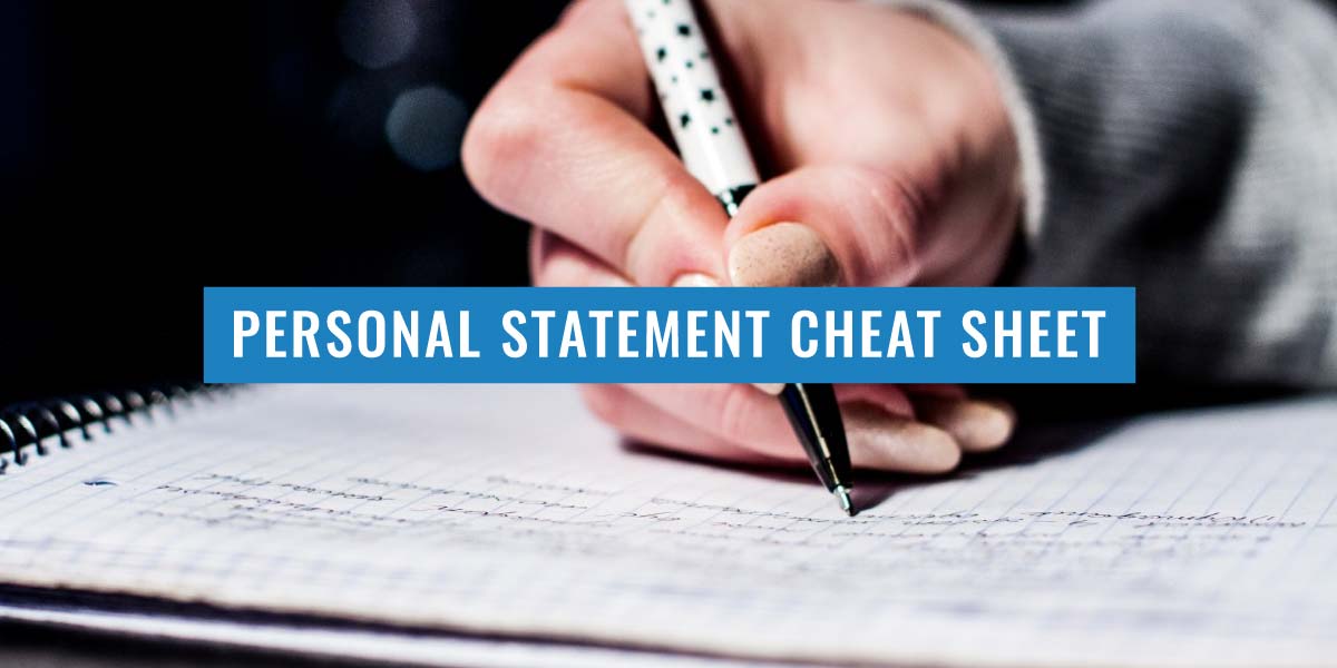 personal statement cheat sheet