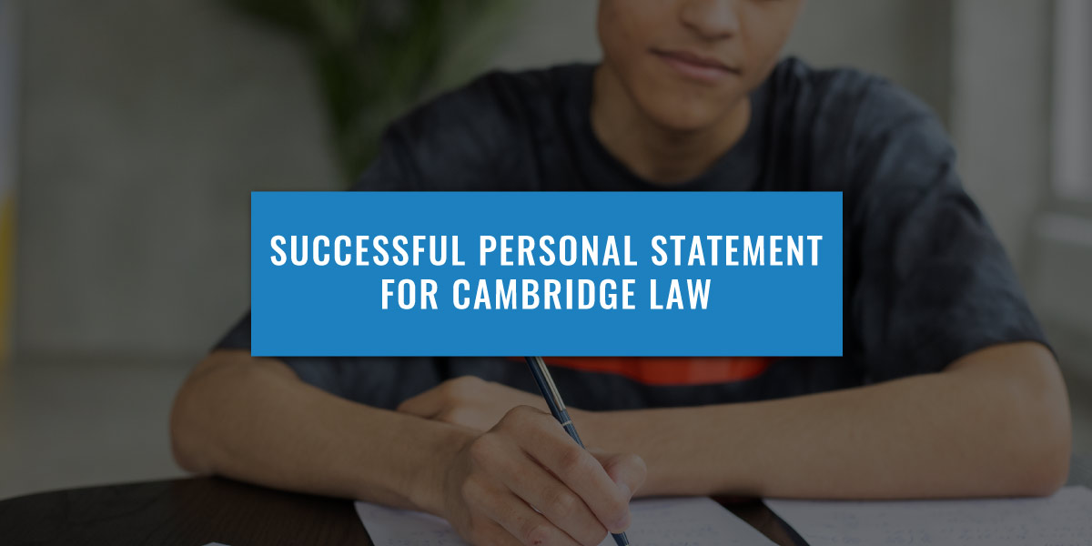cambridge law personal statement example