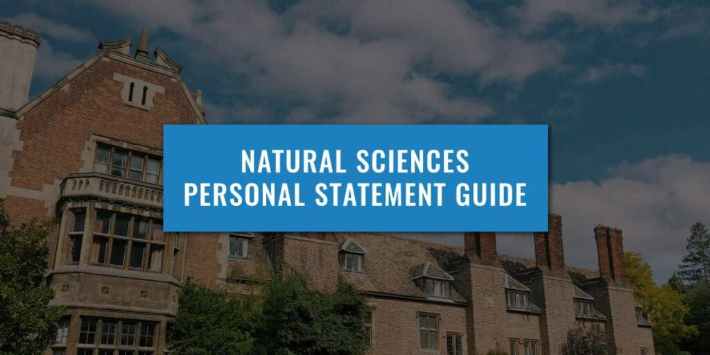 physical natural sciences personal statement