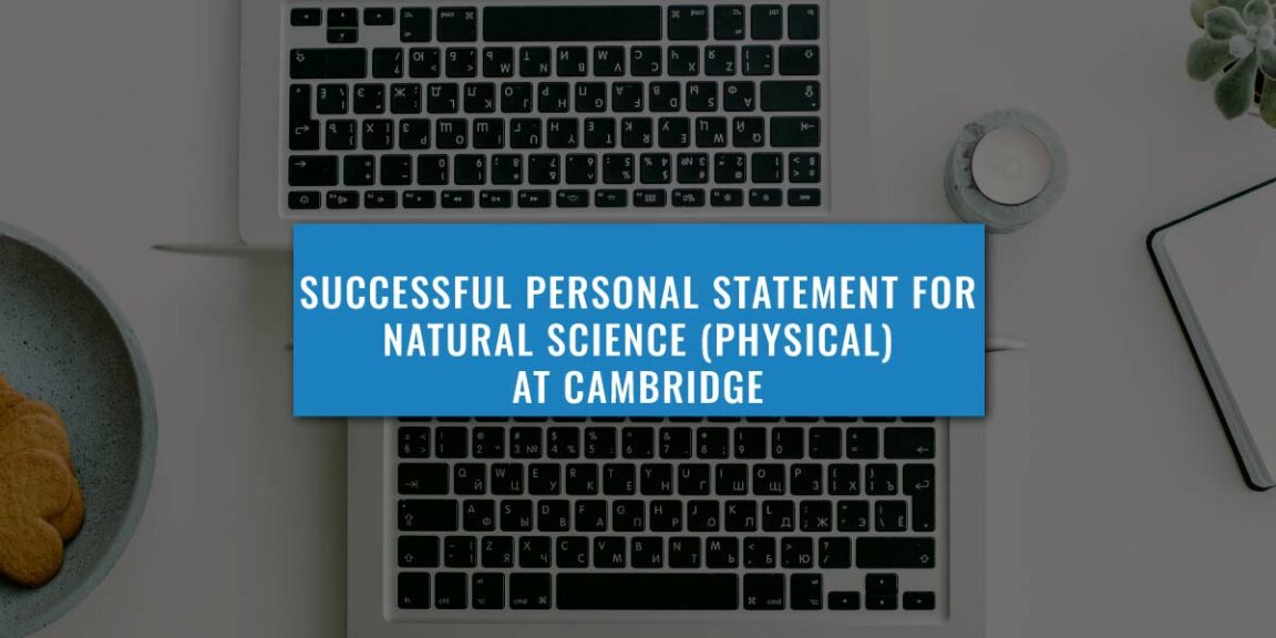 cambridge university medicine personal statement