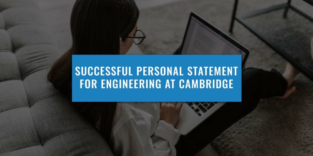successful cambridge engineering personal statement