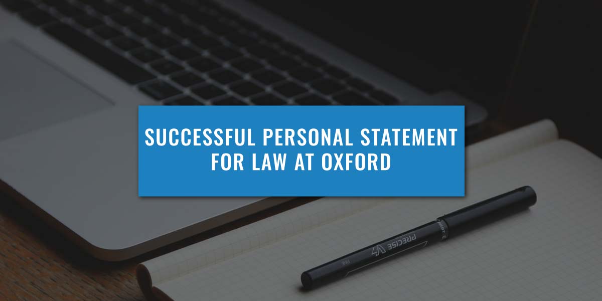 personal statement for law oxford